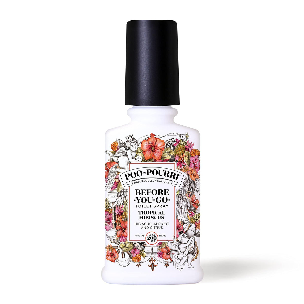 Poo-Pourri Before-You-Go Toilet Spray, Tropical Hibiscus, 2 Fl Oz - Hibiscus, Apricot and Citrus