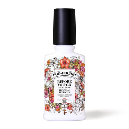 Poo-Pourri Before-You-Go Toilet Spray, Tropical Hibiscus, 2 Fl Oz - Hibiscus, Apricot and Citrus