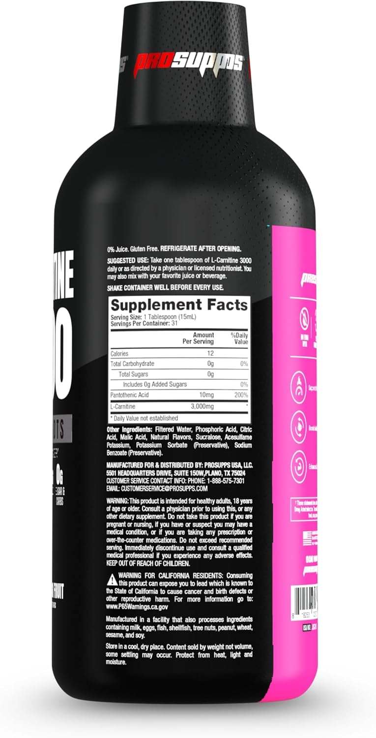 ProSupps L-Carnitine 3000 Stimulant Free Liquid Shots (Dragon Fruit) and Mr. Hyde Signature Series Pre-Workout Energy Powdered Drink (Blue Razz) Bundle