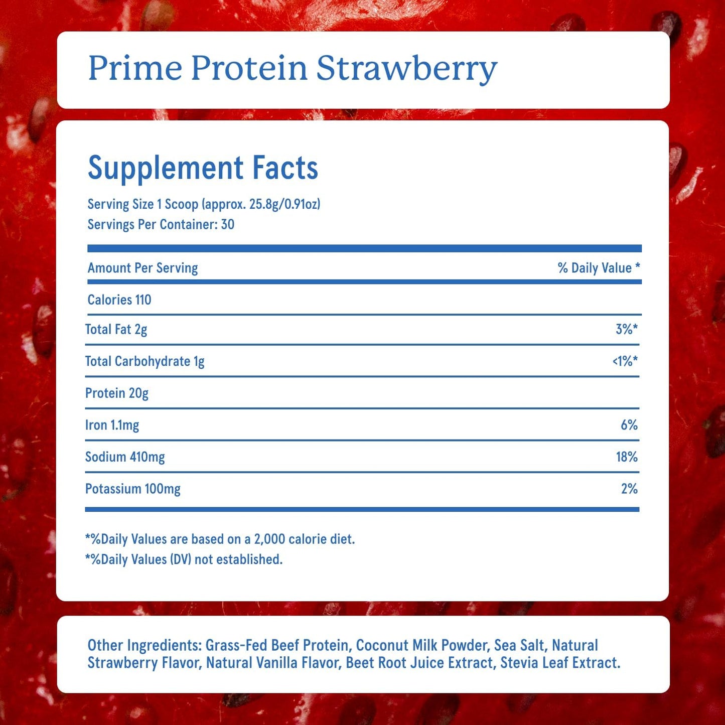 Equip Foods Prime Protein Powder Strawberry & Prime Protein Powder Vanilla