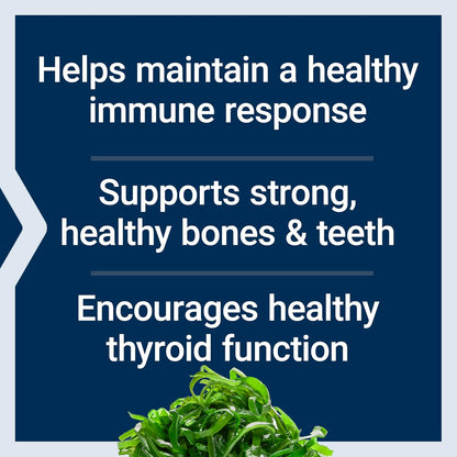 Life Extension Vitamins D and K with Sea-Iodine for Thyroid, 60 Capsules