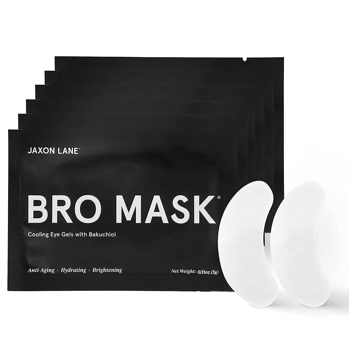 BRO MASK Under Eye Gel Pads: Cooling Eye Patches for Dark Circles and Puffiness