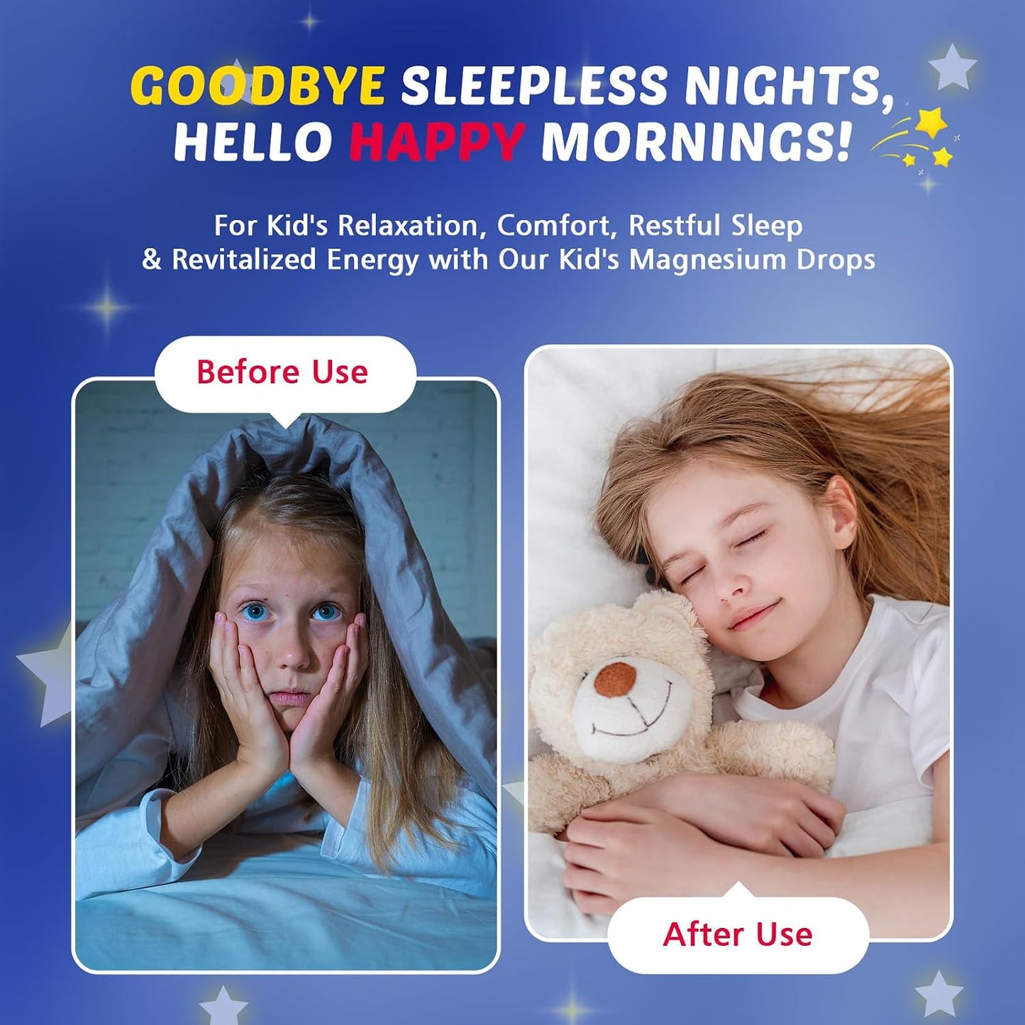 Magnesium Glycinate Liquid for Kids with L-Theanine, Omega-3 | Vitamin D3, K2, Zinc, Kids Magnesium Liquid Drops for Sleep & Calm, Brain, Bone, Sugar Free, Raspberry Flavor, 2 Bottles