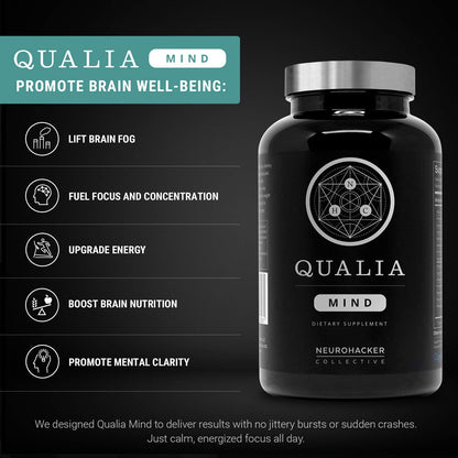 Qualia Mind Nootropics 105 ct 2-Pack | Top Brain Supplement for Memory, Focus