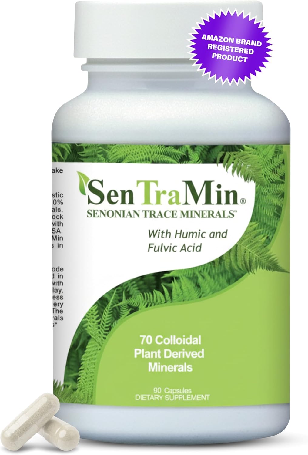 Plant Based Mineral Complex, 90 Vegetable Capsules | Daily Wellness, Energy & Immune Support with70 Plant Sourced Colloidal Trace Minerals with Antioxidants, Enzymes & More