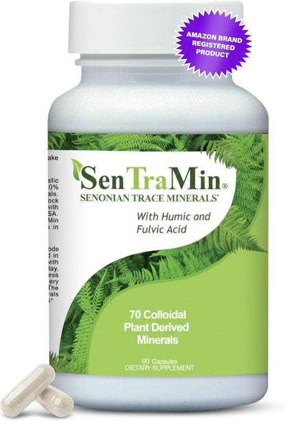 Plant Based Mineral Complex, 90 Vegetable Capsules | Daily Wellness, Energy & Immune Support with70 Plant Sourced Colloidal Trace Minerals with Antioxidants, Enzymes & More
