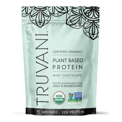 Truvani Organic Plant Based Protein Powder | Vanilla Chai | 10 Servings | Vegan | 20g Pea Protein | Keto | Gluten & Dairy Free | Low Carb | No Added Sugar