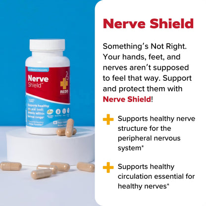 Redd Remedies, Nerve Shield, Supports Healthy Nerve Structure and Circulation, 60 Vegan Capsules