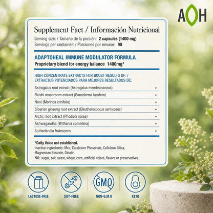 ADAPTOHEAL Immodulator Adrenal Support Supplements (180 Capsules)