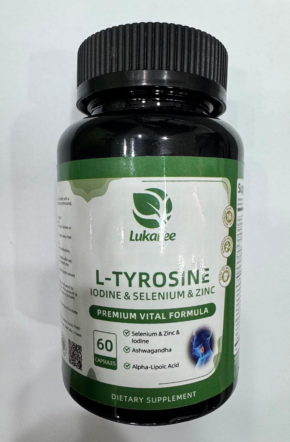 Selenium with Iodine, Zinc L-Tyrosine 500mg, Ashwagandha, Supports Hormone Health, Energy and Metabolism, Mood Balance, 16-in-1 Multivitamin Formula with Vitamin D3, B6, B12, 90 Capsules, GMP Tested