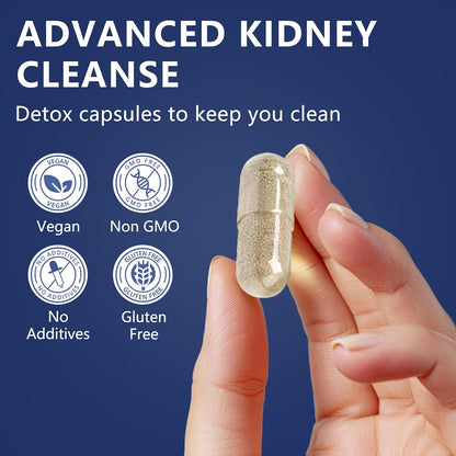 Kidney Cleanse Detox & Repair, Advanced Kidney Support Supplement - Cranberry & Chanca Piedra Pills for Bladder Control, Urinary Pain Relief, Cranberry Urinary Tract Health, Kidneey Stones Dissolver