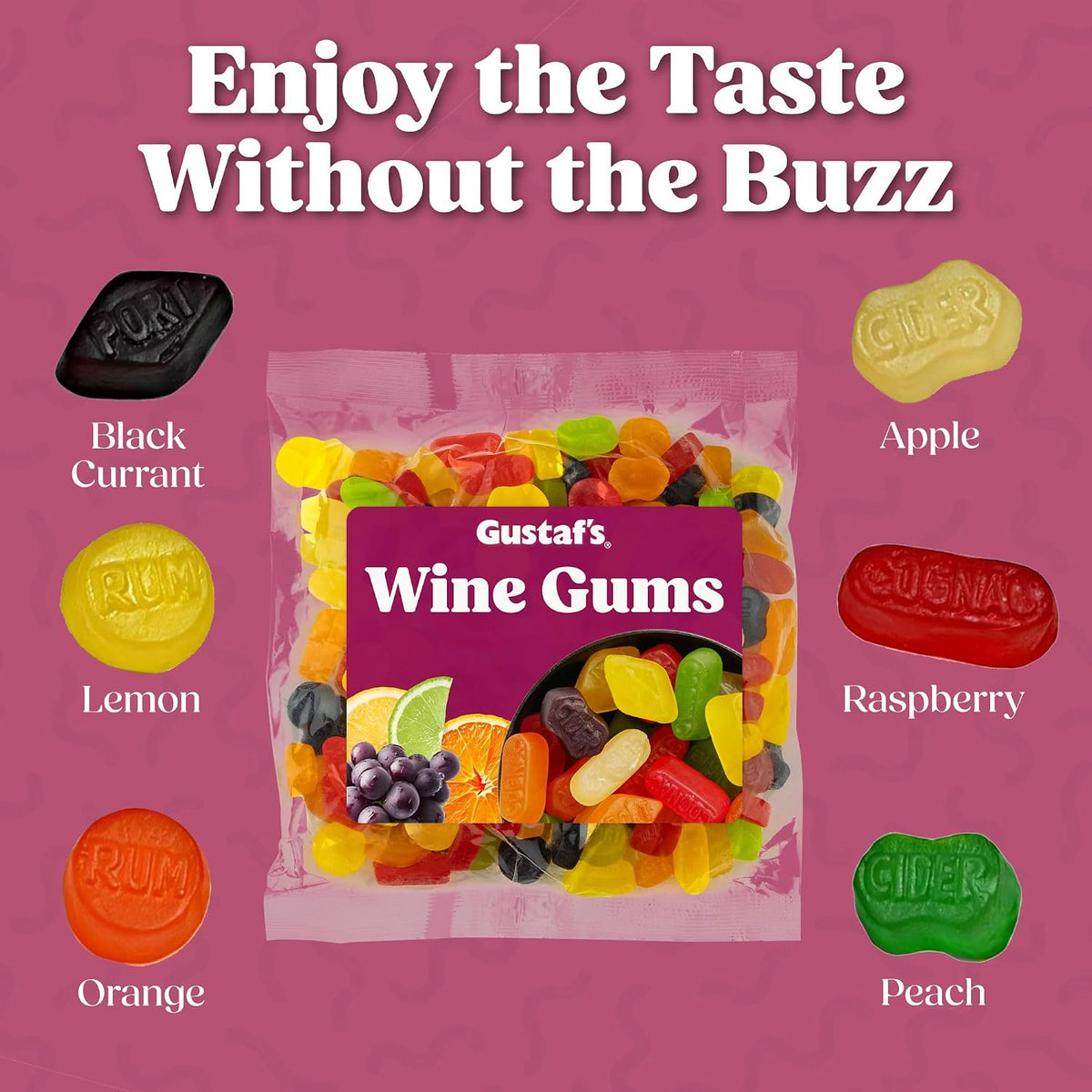 Gustaf's Wine Gums Candy - 2.2 lb Bag