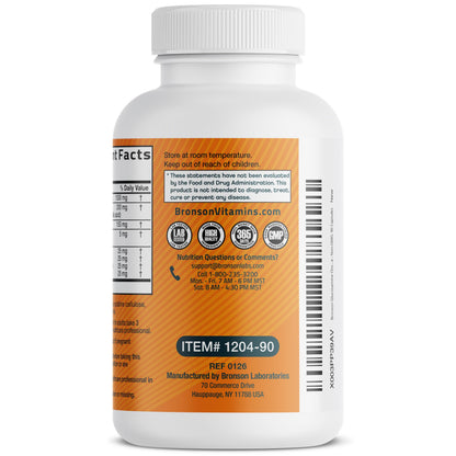 Bronson Glucosamine Chondroitin Turmeric & MSM Joint Support, 60 Capsules | Standardized Boswellia, Shellfish-Free Glucosamine, Mobility & Comfort Support, Non-GMO, Gluten-Free & Soy-Free