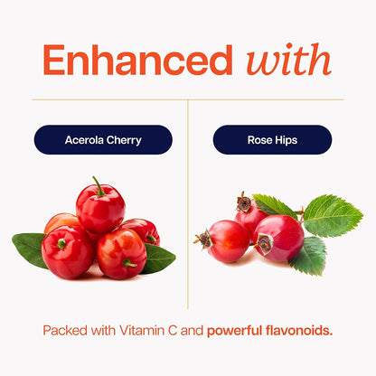 Vitamin C 1000mg, Immune Support, Timed-Release Capsules, 1 Year Supply | Vitamin C Supplement with Acerola Cherry & Rose Hips, Daily Antioxidant & Wellness Support, Vegan, Non-GMO, 365 Capsules
