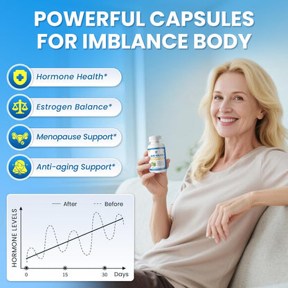 Lukaree DIM Supplement 400MG for Women - 12 in 1 Liposomal Dim Capsules- with Black Cohosh, Soy Isoflavones & Alpha Lipoic Acid, Vegan, 120 Ct.