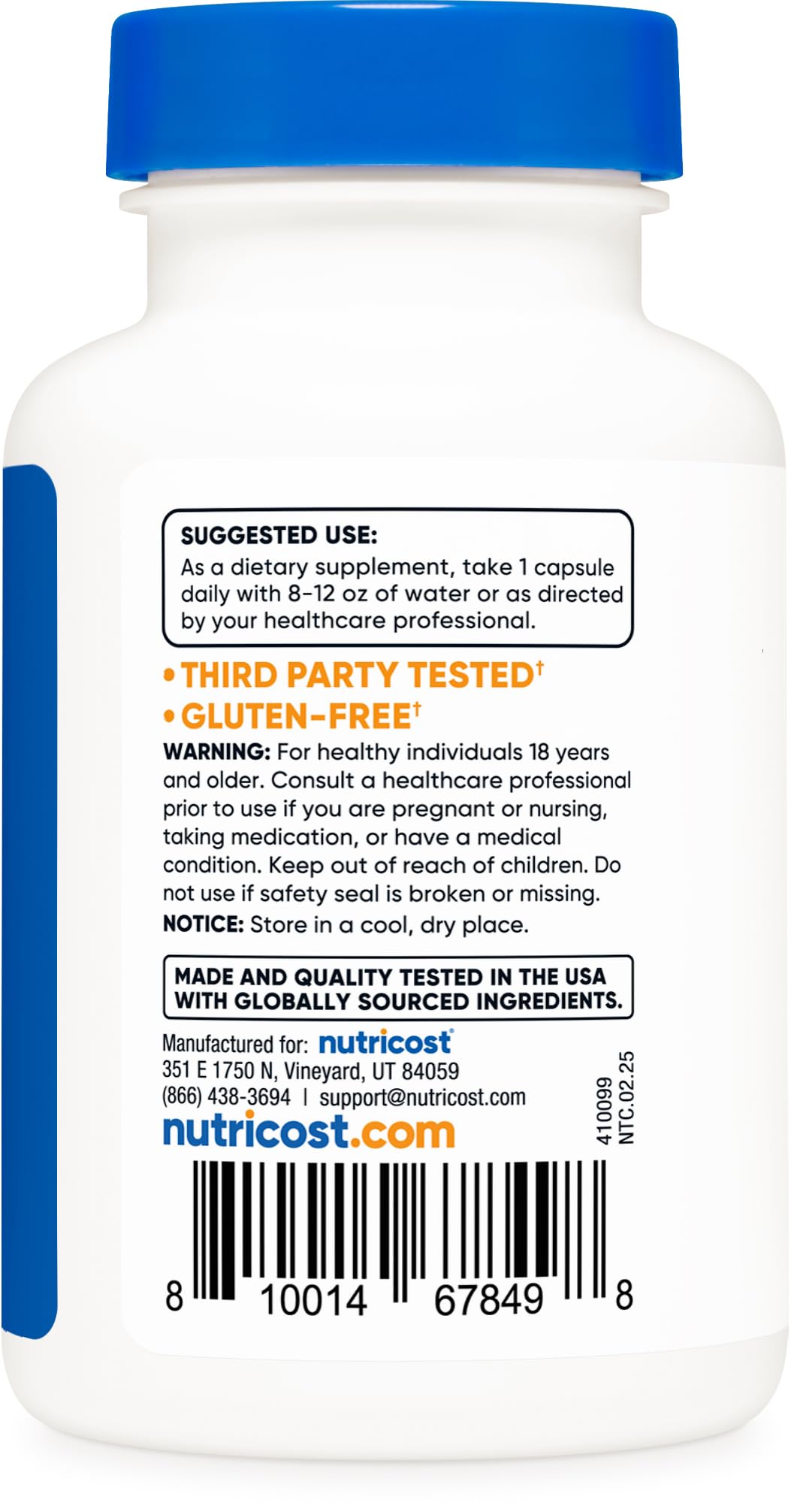 Nutricost Vitamin B12 (Methylcobalamin) 2000mcg, 240 Capsules - Vegetarian Caps, Non-GMO, Gluten Free B12 Supplement