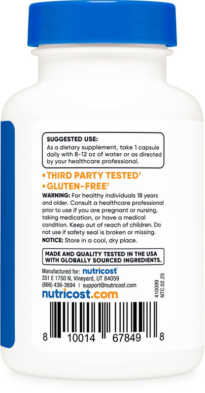 Nutricost Vitamin B12 (Methylcobalamin) 2000mcg, 240 Capsules - Vegetarian Caps, Non-GMO, Gluten Free B12 Supplement