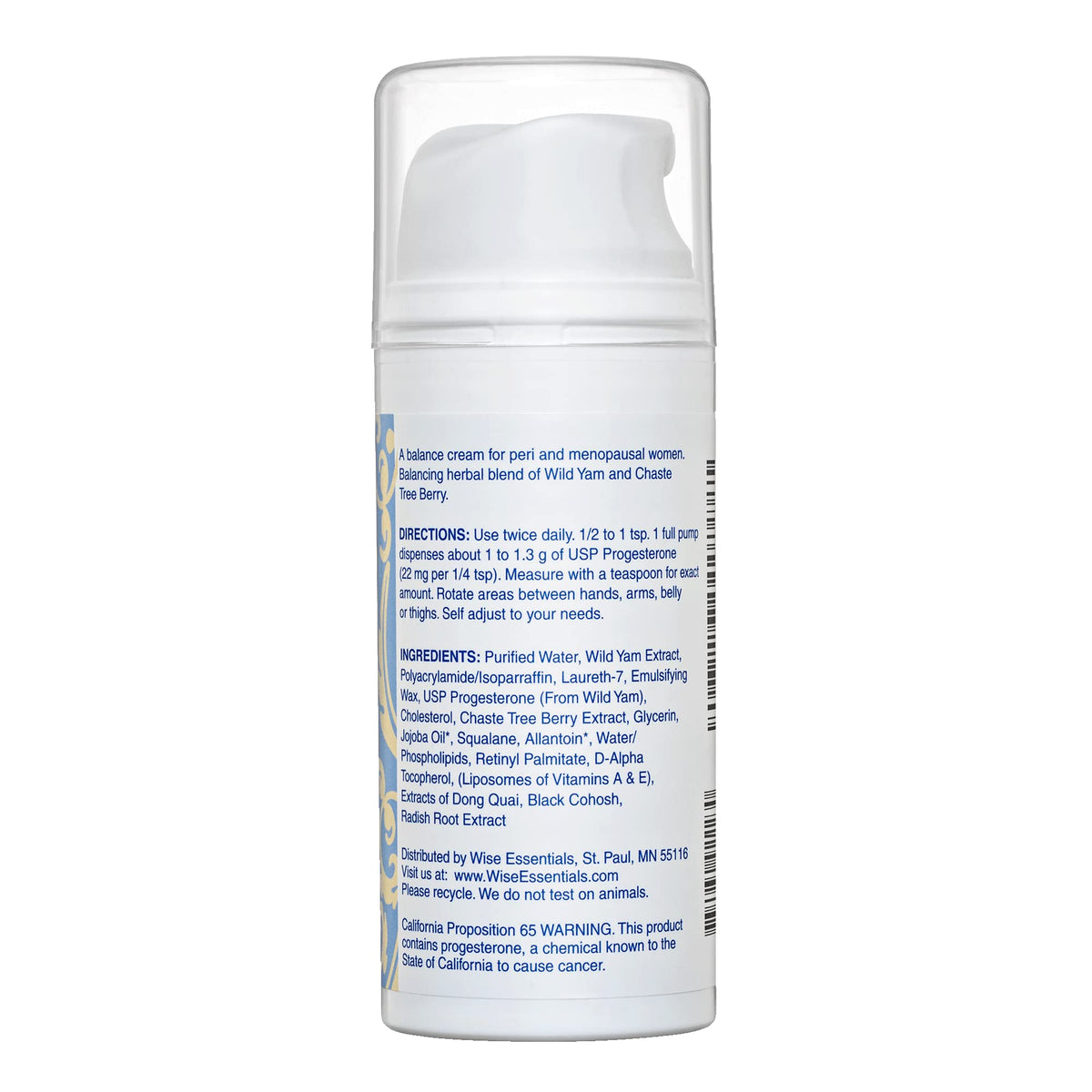 Progesterone Cream for Women Paraben Free - Bioidentical Progesterone Balance Body Cream