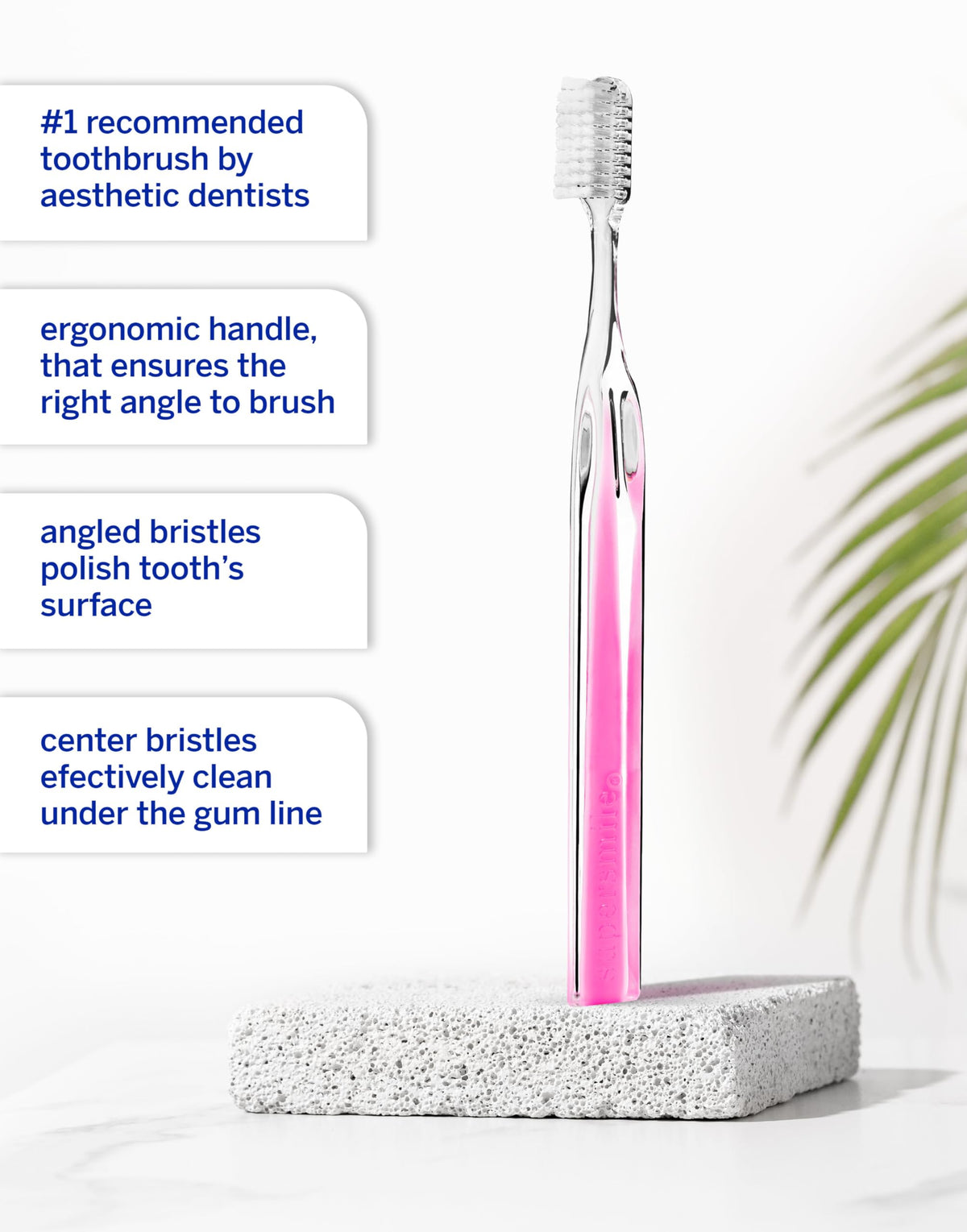 Supersmile Crystal Collection Toothbrush, Pink Diamond, Soft Bristles