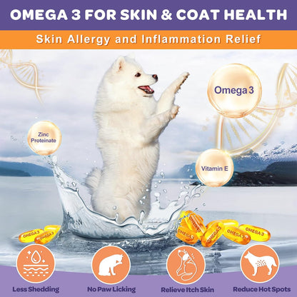 NATURE TARGET Probiotics for Dogs, 6 Billion CFUs, Freeze Dried, 180 Chews | 12 Strains with Prebiotics & Digestive Enzymes, Diarrhea & Gas Relief, Supports Immune & Gut, Allergy Relief, Chicken Flavor