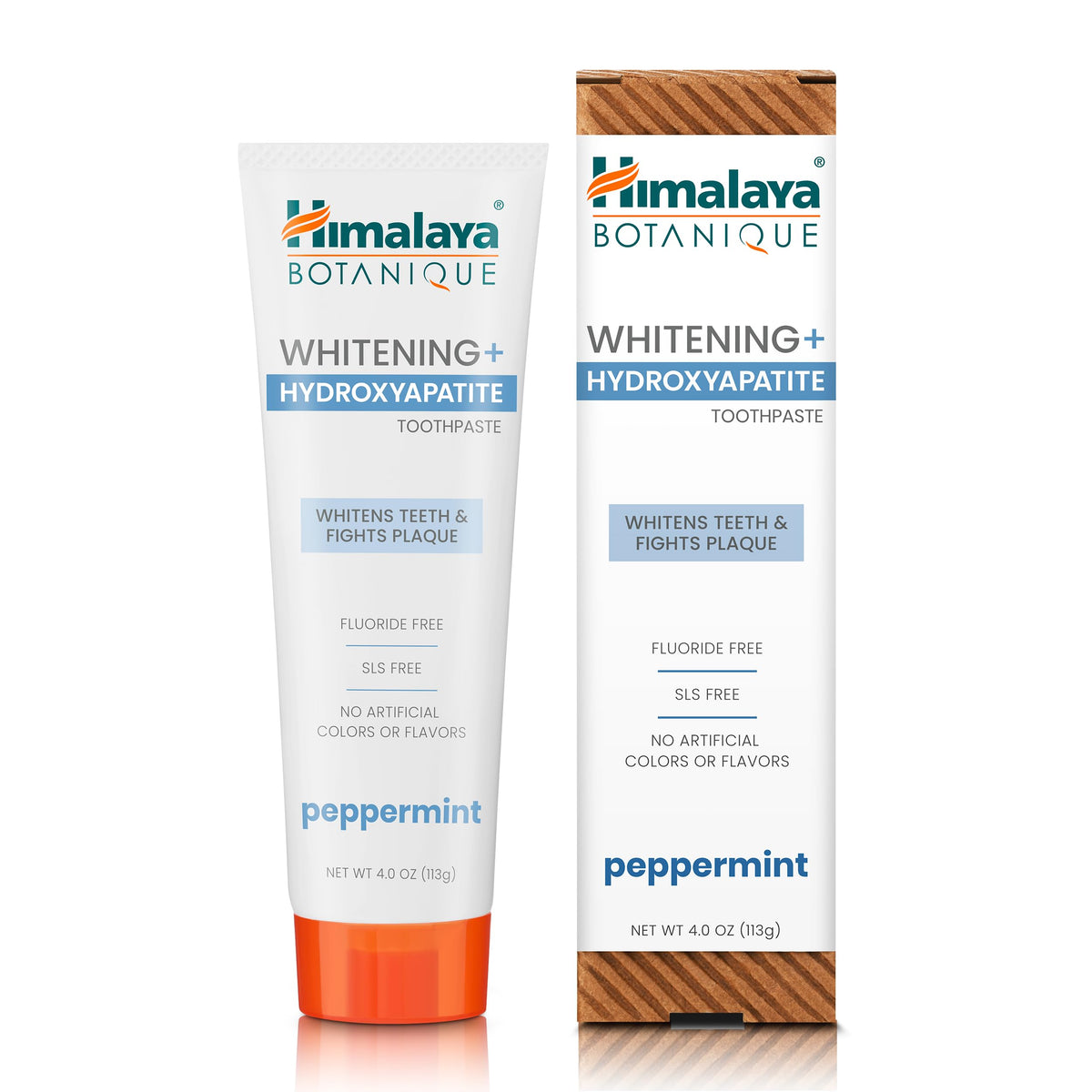 Himalaya Botanique Whitening+ Nano Hydroxyapatite Toothpaste, Mint, 4 oz