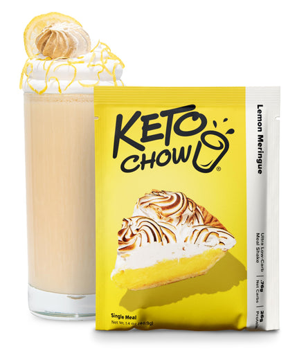 Keto Chow Chocolate Peanut Butter Meal Replacement Shake Powder, 1 Meal