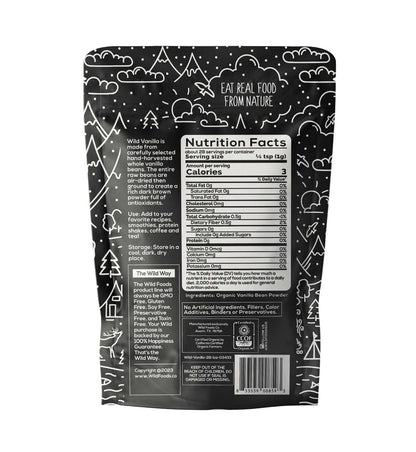 Wild Foods Pink Himalayan Salt (8oz) and Vanilla Bean Powder (1oz) Bundle for Cooking and Baking