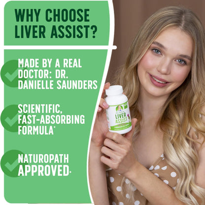 Best Liver Supplements with Milk Thistle - Organic Liver Cleanse Detox & Cleanse - Liver Support for Men and Women - Liver Detox Cleanse Repair - 120 Capsules, Liver Assist by Dr. Danielle