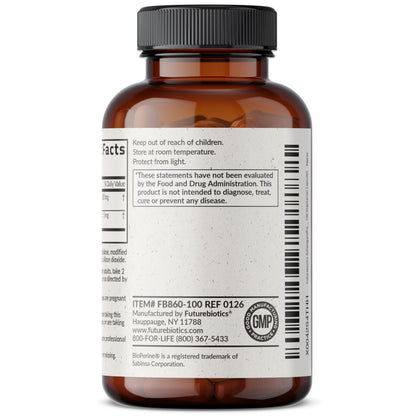 Futurebiotics Ashwagandha Extra Strength Stress & Mood Support 100 Capsules | Vegetarian, Non-GMO, Gluten-FREE, Soy-FREE, BioPerine for High Absorption