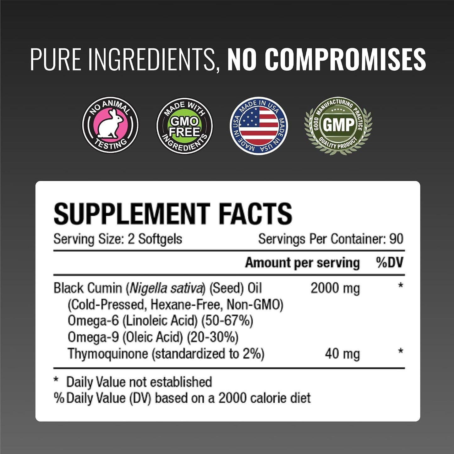 Approved Science Black Seed Oil - Cold Pressed Nigella Sativa - Boost Immunity, Respiratory, Cognitive, and Digestive Health - 2% Thymoquinone - 360 Softgels - Made in The USA
