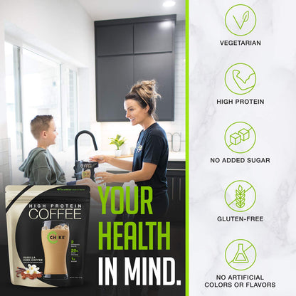 Chike Vanilla High Protein Iced Coffee, 20 G Protein, 2 Shots Espresso, 1 G Sugar