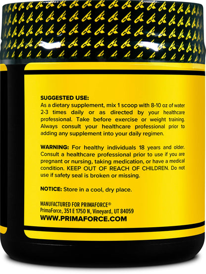 PrimaForce AAKG Arginine Powder, 250 grams (L-Arginine and Alpha-Ketoglutarate Acid)