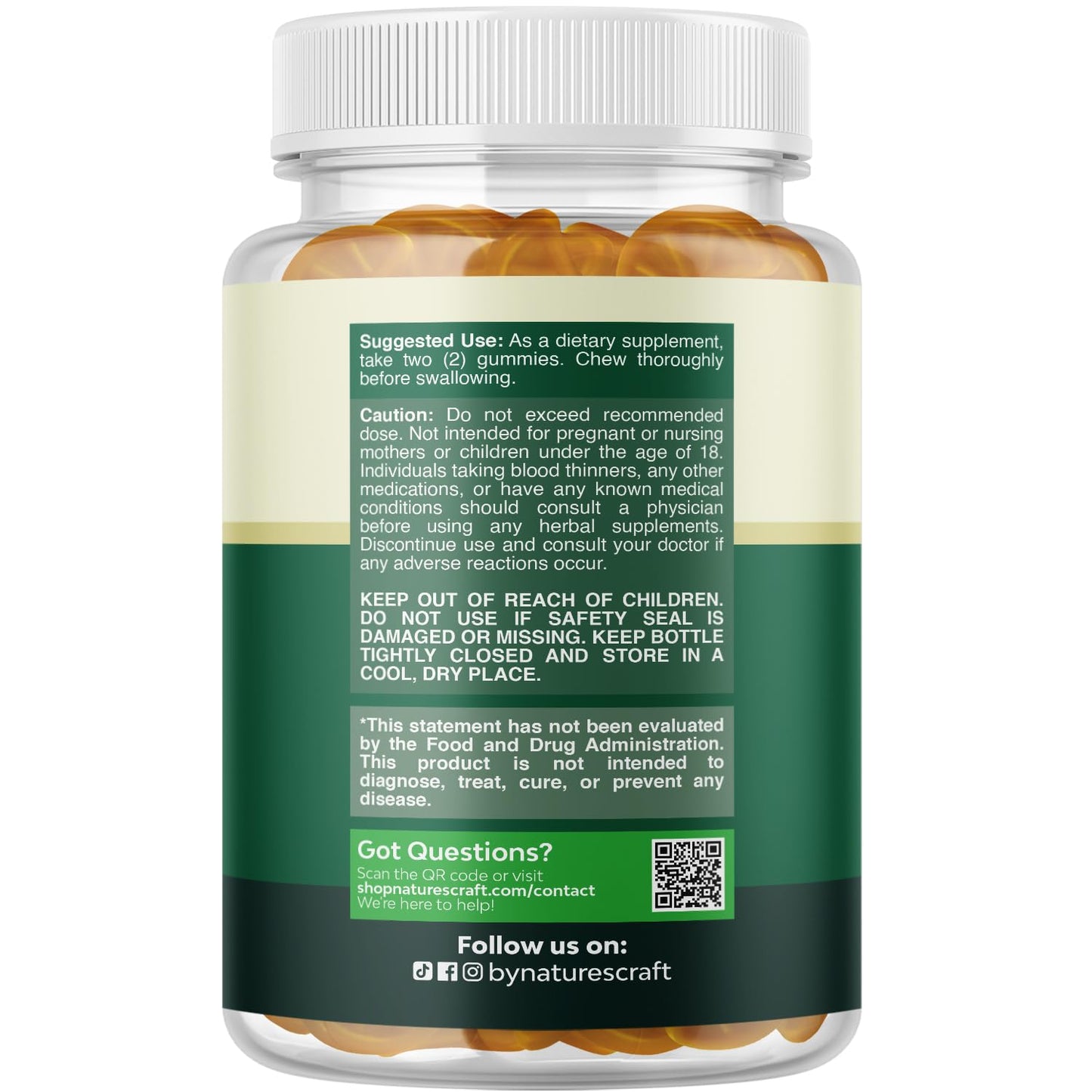 Natures Craft Cleansing Herbal Liver Detox Gummies Liver Support Milk Thistle Gummies with Artichoke Extract Turmeric Curcumin and L-Carnitine - Vegan and Non-GMO - Sweet Lemon - 60 Count (Pack of 1)