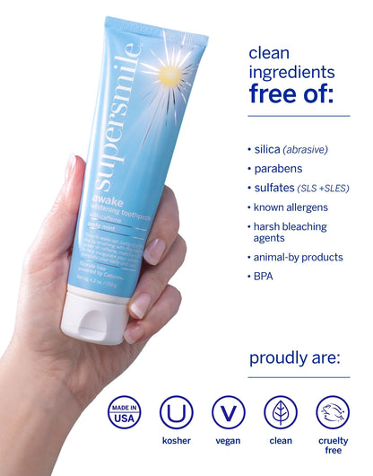 Supersmile Relax Calming Herbal Mint Whitening Toothpaste, 4.2 Oz