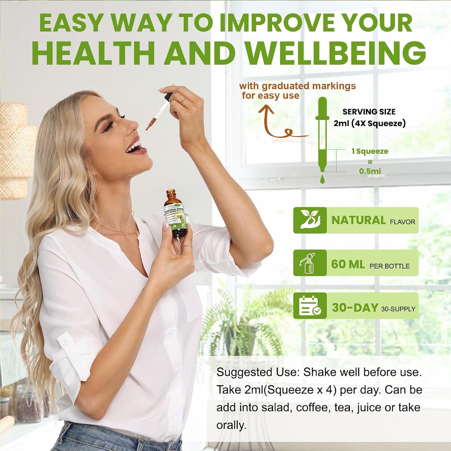 Totaria 16-in-1 Liposomal Rhodiola Rosea Supplement Tincture 1000mg, Ultra Strength Rhodiola 10:1 Root Extract w/Ashwagandha, Rhodiola Liquid Drops for Natural Relaxation, Mood, Energy, Alcohol-Free