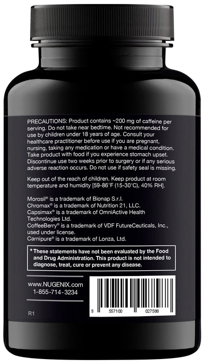 Nugenix Thermo - Thermogenic Fat Burner Supplement Pills for Men, Extreme Metabolic Accelerator