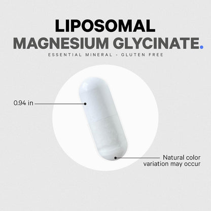 Codeage Liposomal Magnesium Glycinate Supplement, 2-Month Supply, Bisglycinate Magnesium Chelate, Chelated Magnesium Mineral Pills, BioPerine Black Pepper Vitamins Capsules, Non-GMO Vegan, 240 ct