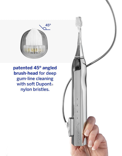 Supersmile Zina45 Sonic Pulse Toothbrush, Rechargeable Electric