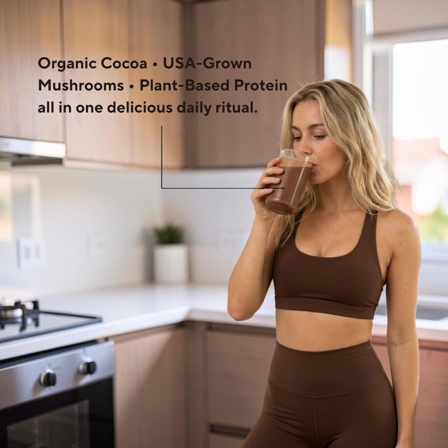 OM MUSHROOM SUPERFOOD Master Blend Vegan Protein – Organic Vanilla Plant Protein Powder, GLP-1 Friendly, Excellent Source of Protein, Good Source of Fiber, 10 Functional Mushrooms – 16 Servings