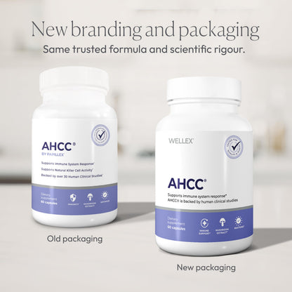 AHCC Supplement - Maximum Strength - Natural Immune Support Extract - Maintains Natural Killer Cell Activity - 20+ Human Research Studies - 60 Veggie Capsules (1 Pack)