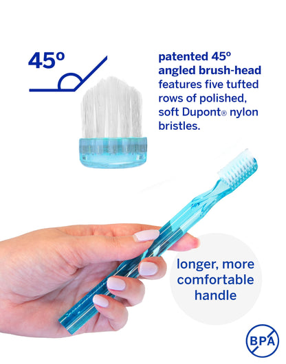 Supersmile New Generation 45° Toothbrush, Clear, Soft Dupont® Bristles