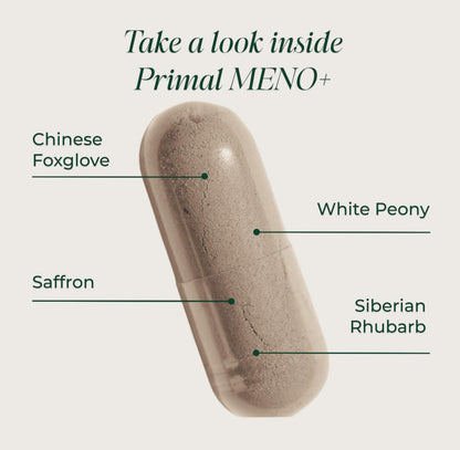 Primal Harvest MENO+ - Daily Vegan Supplement, Gluten & Dairy Free