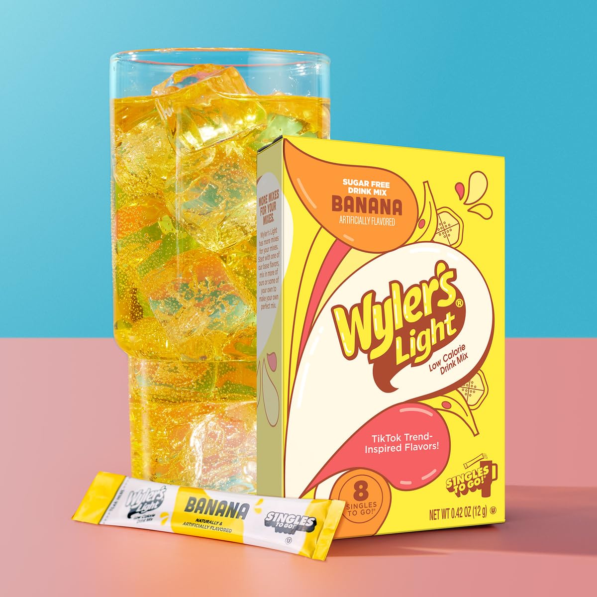 Wyler's Light Cotton Candy Singles To Go Drink Mix - 8 CT, Pack of 3