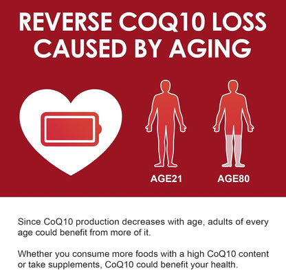 NATURE TARGET CoQ10 200mg Softgels with PQQ, 120 Servings | High Absorption Coenzyme Q10 with Olive Oil, Antioxidant for Heart Health, Immune Support, Energy Production