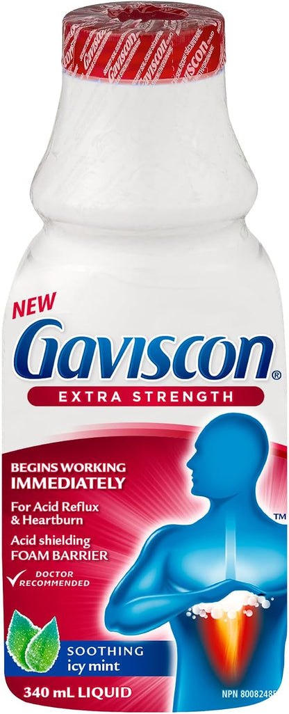 GAVISCON Extra Strength, Soothing ICY Mint 340 ml