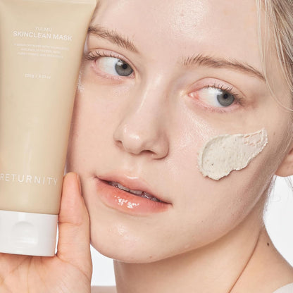 RETURNITY Yulmu Skinclean Mask, Gentle Exfoliating Wash-off Face Mask with Coix seed Extract for Pores and Uneven Skin, 120g Korean Skincare