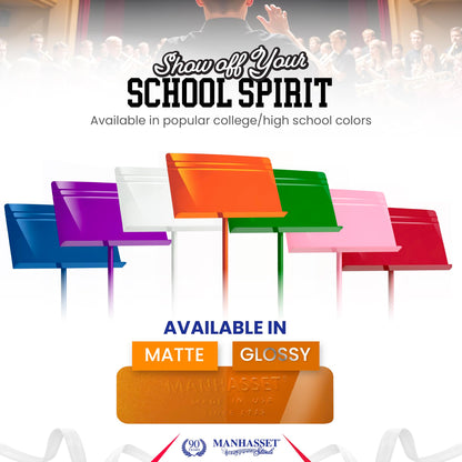 Manhasset Music Stand for Sheet Music - 48 Symphony Model - Long Lasting, Durable Manhasset Stand - Adjustable Height - 26" to 48" - Made in the USA