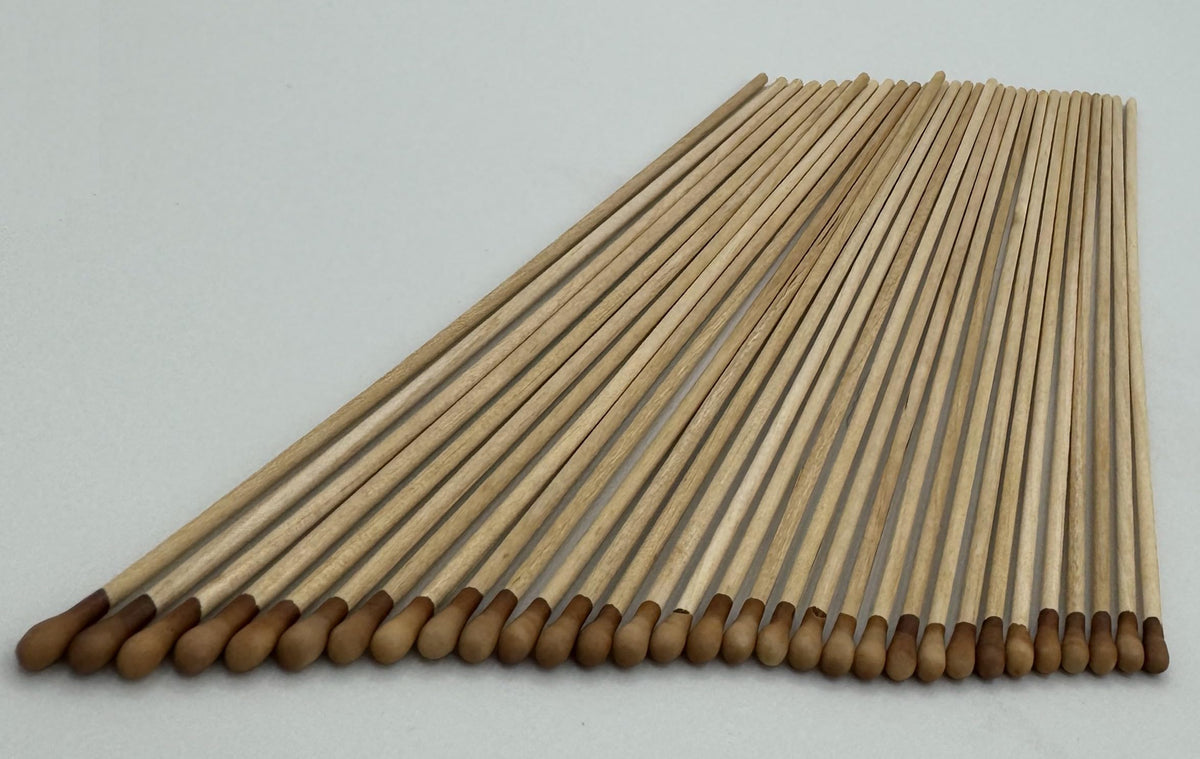 Silver Nitrate Caustic Wooden Sticks 6" Long Applicator Individual Use Sticks (30)