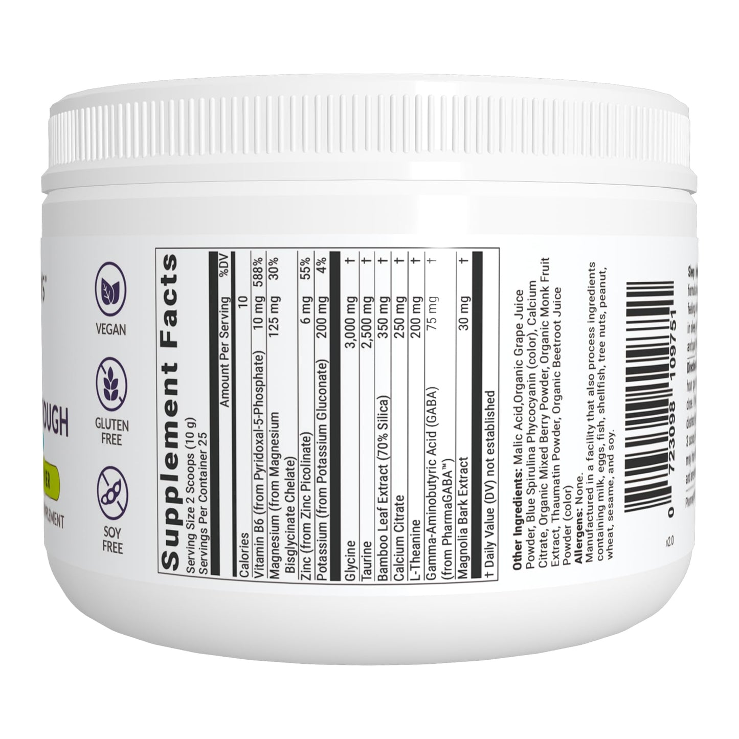 BIOptimizers Sleep Breakthrough 2.0 – Natural Support Supplement | Calming Relief Aid Adults | Non Habit Forming | 202.5 g Powder Blue Berry Dreams