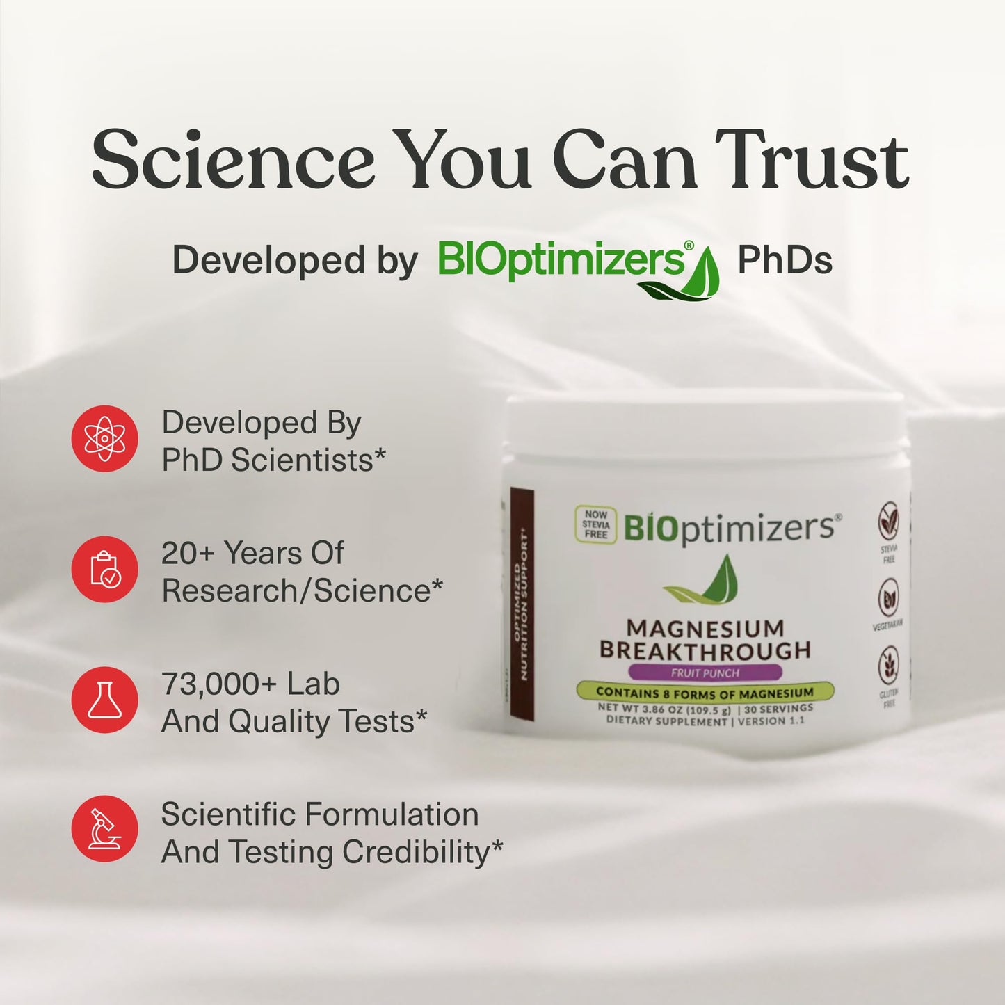 BIOptimizers Magnesium Breakthrough Drink - 8 Forms of Magnesium, Electrolytes, Sleep Health, Stress, Muscle Recovery, Heart Support | Glycinate, Citrate, Malate- Raspberry Lemon